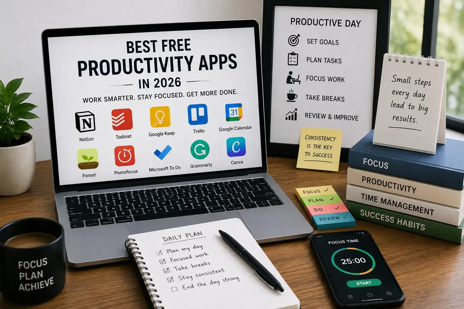 Best Free Productivity Apps in 2026